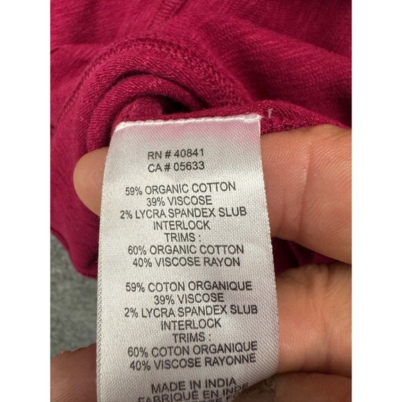 Aventura Sweater Women's XL Pink Crochet Trim Long Sleeve Turtleneck Pockets - Picture 7 of 7